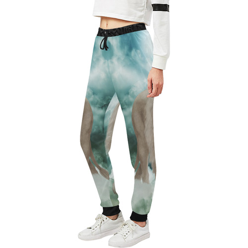 The white lion in the universe Unisex All Over Print Sweatpants (Model L11)