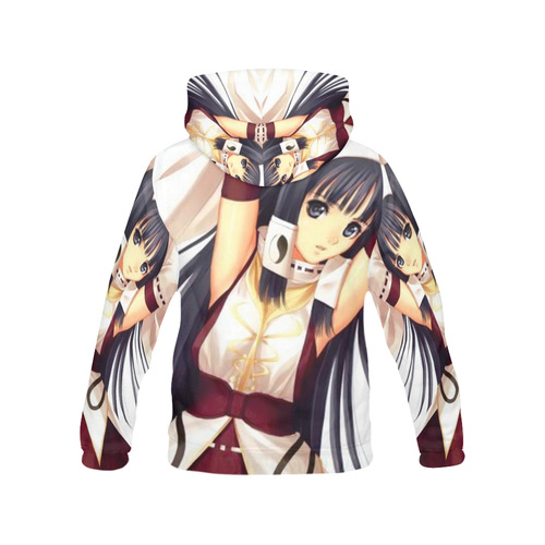 Beautiful Anime Yin Yang Priestess All Over Print Hoodie for Men/Large Size (USA Size) (Model H13)