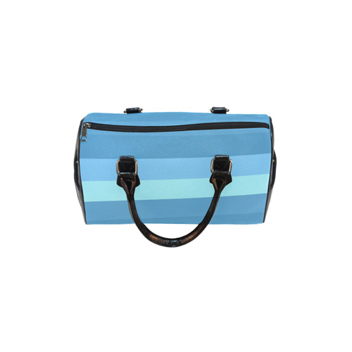 Shades Of Blue Stripes Boston Handbag (Model 1621)