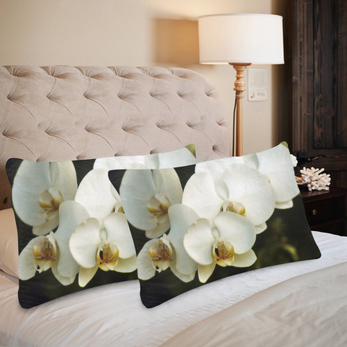 Orchids Custom Pillow Case 20"x 30" (One Side) (Set of 2)