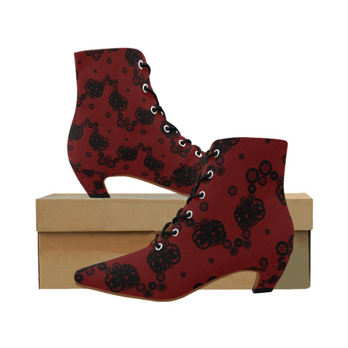 Steampunk Lace Dark Red