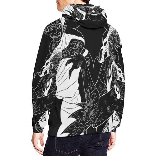 Yaiba Demon Manga All Over Print Hoodie for Men/Large Size (USA Size) (Model H13)