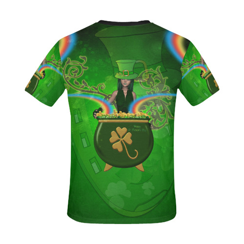 Happy St. Patrick's day All Over Print T-Shirt for Men/Large Size (USA Size) Model T40)