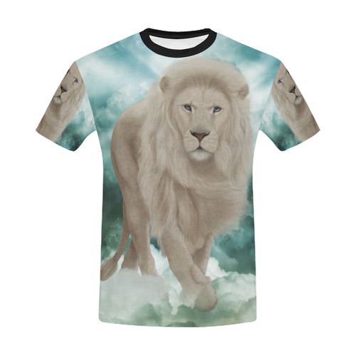 The white lion in the universe All Over Print T-Shirt for Men/Large Size (USA Size) Model T40)