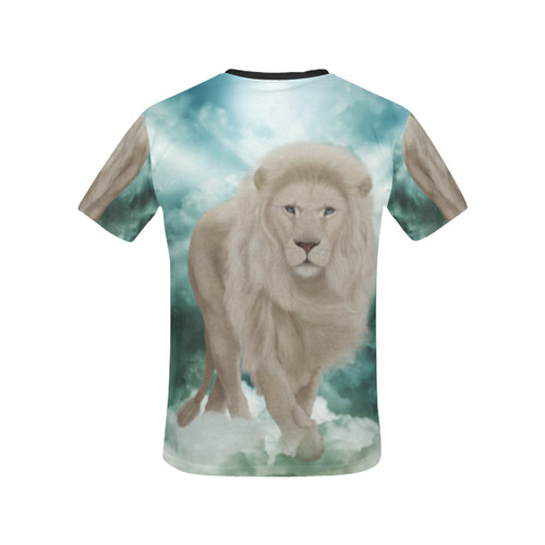 The white lion in the universe All Over Print T-shirt for Women/Large Size (USA Size) (Model T40)