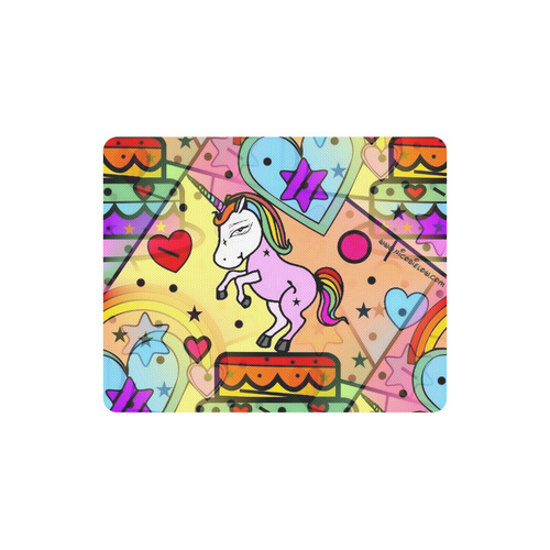 Unicorn Popart by Nico Bielow Rectangle Mousepad