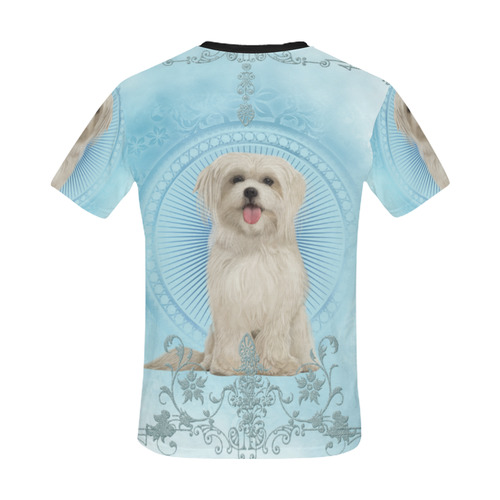 Cute havanese puppy All Over Print T-Shirt for Men/Large Size (USA Size) Model T40)