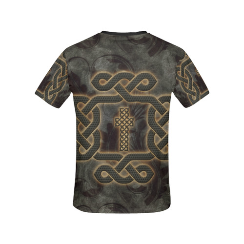 The celtic knot, rusty metal All Over Print T-shirt for Women/Large Size (USA Size) (Model T40)