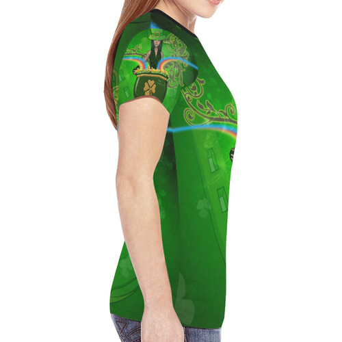 Happy St. Patrick's day New All Over Print T-shirt for Women (Model T45)