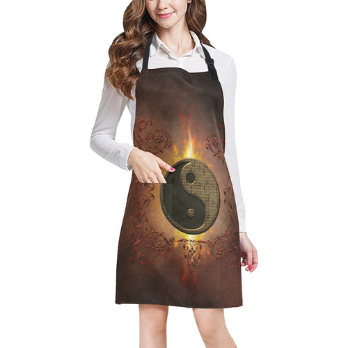 The sign ying and yang All Over Print Apron