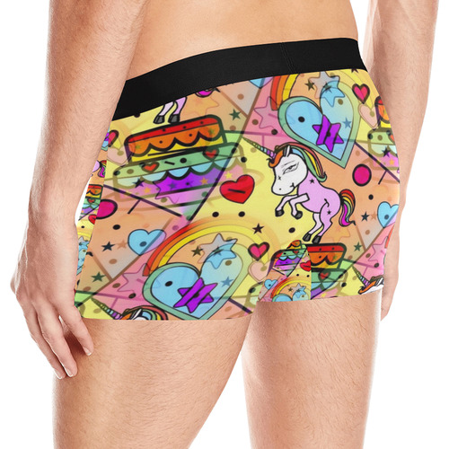 Unicorn Popart by Nico Bielow Men's All Over Print Boxer Briefs (Model L10)