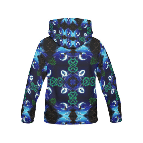 Magic Moon Witch All Over Print Hoodie for Women (USA Size) (Model H13)