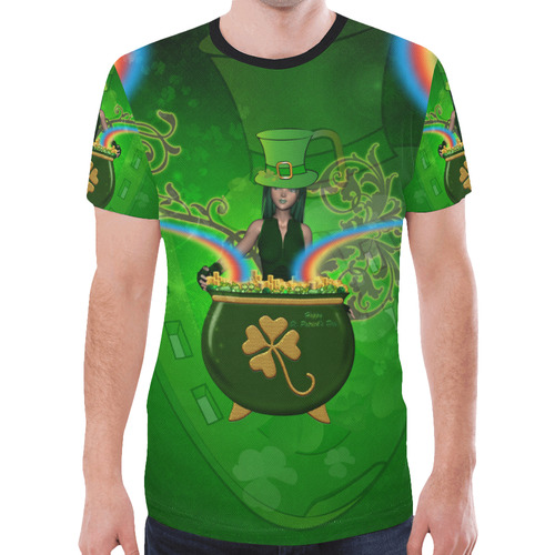 Happy St. Patrick's day New All Over Print T-shirt for Men (Model T45)