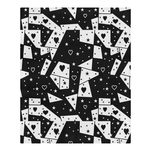 Black and White Popart by Nico Bielow 3-Piece Bedding Set