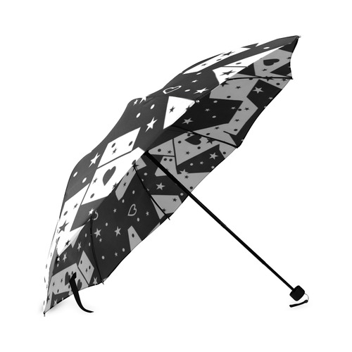 Black and White Popart by Nico Bielow Foldable Umbrella (Model U01)