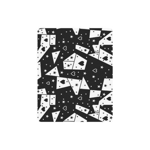 Black and White Popart by Nico Bielow Rectangle Mousepad