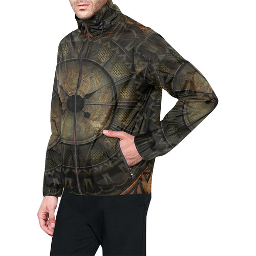 Steampunk, clockswork Unisex All Over Print Windbreaker (Model H23)