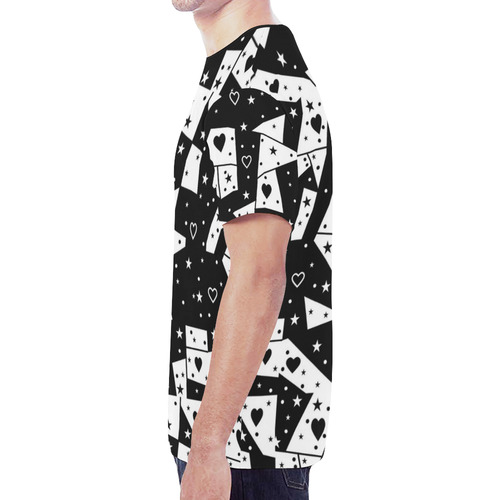 Black and White Popart by Nico Bielow New All Over Print T-shirt for Men (Model T45)