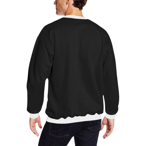 Trucker Brought it Men's Oversized Fleece Crew Sweatshirt (Model H18)