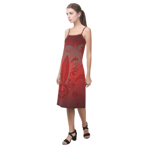 Sport, surfing with dolphin Alcestis Slip Dress (Model D05)