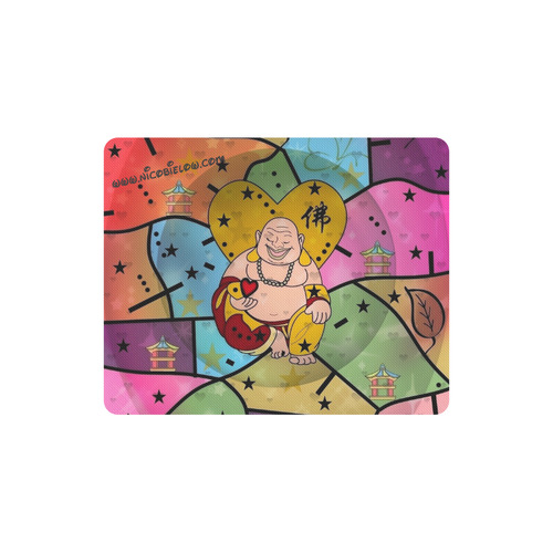 Buddha Popart by Nico Bielow Rectangle Mousepad