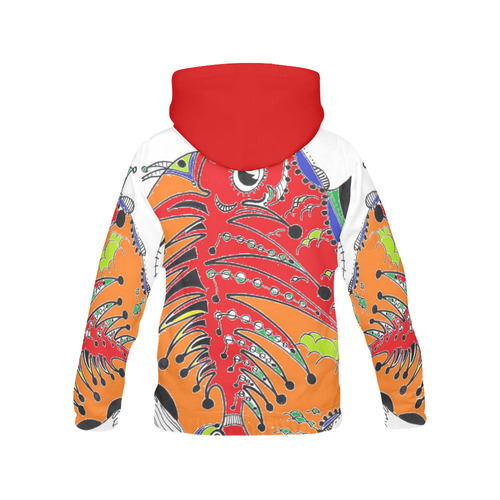 PEZ GLOBO 001 All Over Print Hoodie for Men/Large Size (USA Size) (Model H13)