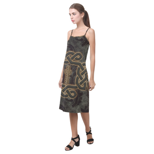 The celtic knot, rusty metal Alcestis Slip Dress (Model D05)