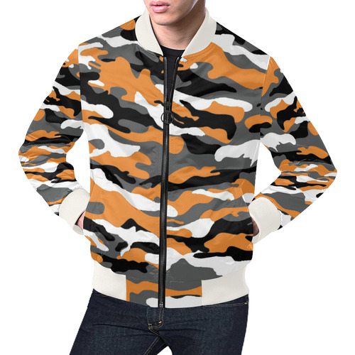 Vols Fatigue Jacket (white detail) All Over Print Bomber Jacket for Men (Model H19)