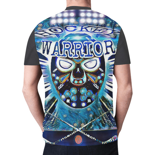 Hockey Warrior New All Over Print T-shirt for Men (Model T45)