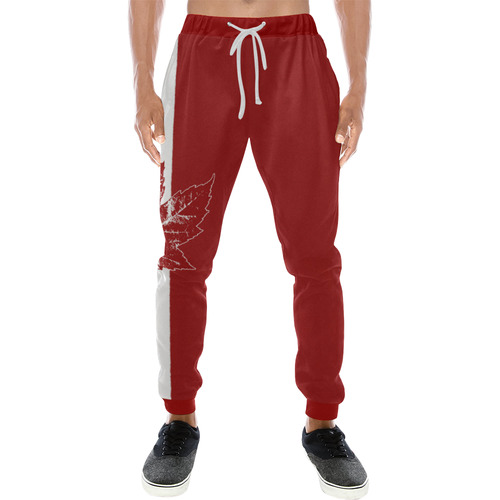 Cool Canada Flag Sweatpants Men's All Over Print Sweatpants (Model L11)