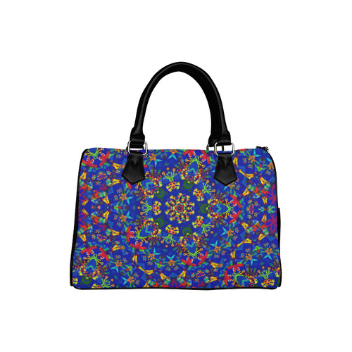 Swirling Parrots Boston Handbag (Model 1621)