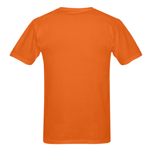 Sugar Skull Horse Pink Roses Orange Men's T-Shirt in USA Size (Two Sides Printing)