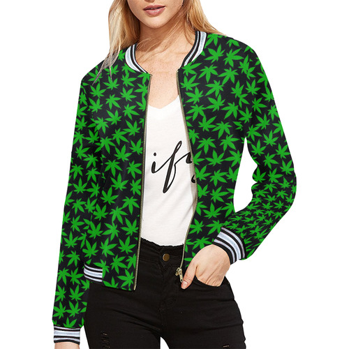 4-20 ALT All Over Print Bomber Jacket for Women (Model H21)