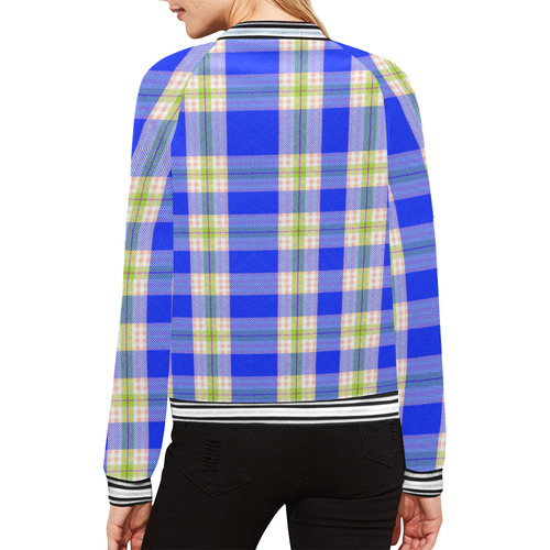 TARTAN 9003 All Over Print Bomber Jacket for Women (Model H21)