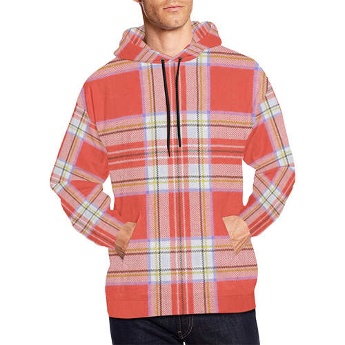 TARTAN-122 All Over Print Hoodie for Men/Large Size (USA Size) (Model H13)