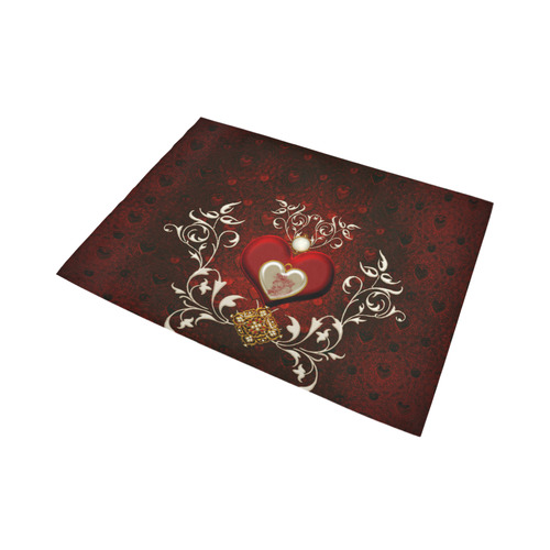 Valentine's day, wonderful hearts Area Rug7'x5'