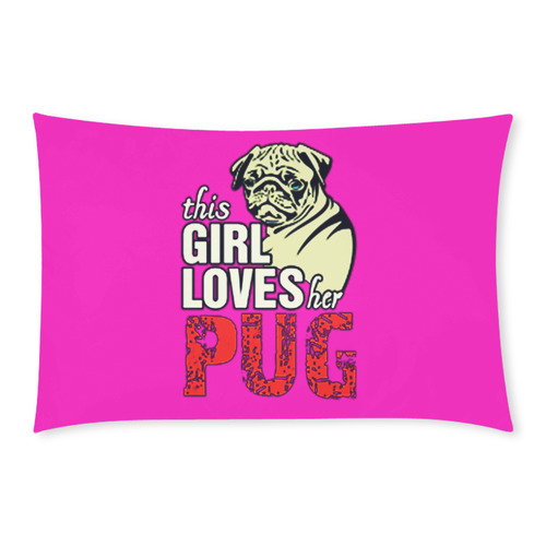 This Girl Loves Her Pug 3-Piece Bedding Set
