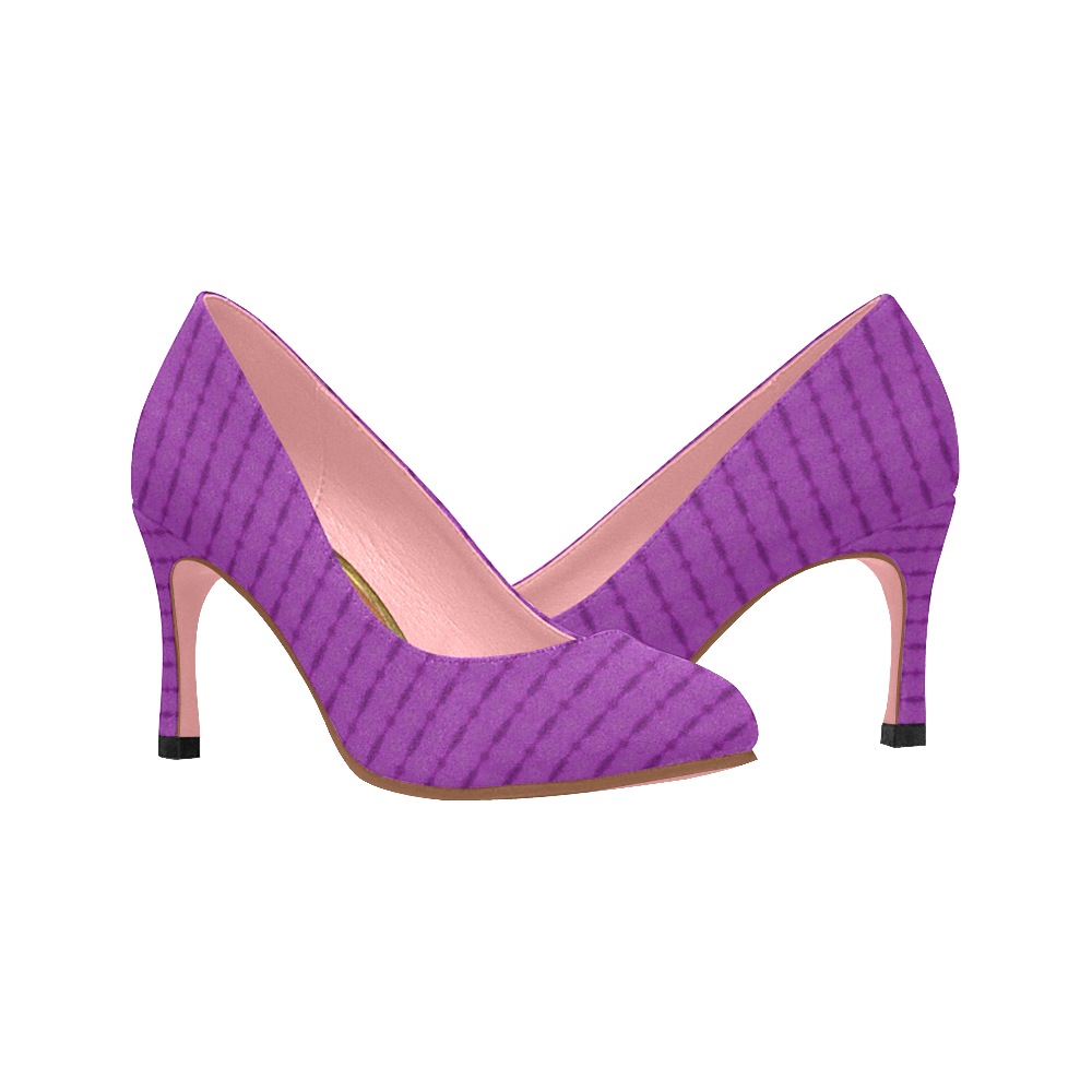 plum high heels