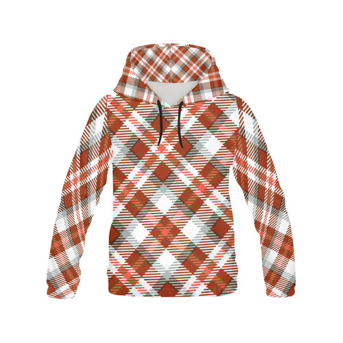 TARTAN-3 All Over Print Hoodie for Men/Large Size (USA Size) (Model H13)