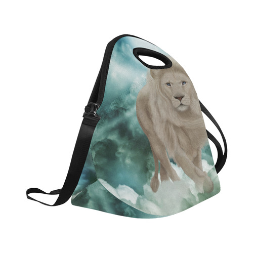 The white lion in the universe Neoprene Lunch Bag/Large (Model 1669)