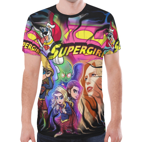 Supergirl By TheONE Savior @ ImpossABLE Endeavors New All Over Print T-shirt for Men (Model T45)