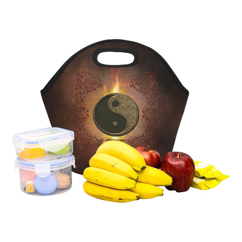 The sign ying and yang Neoprene Lunch Bag/Small (Model 1669)