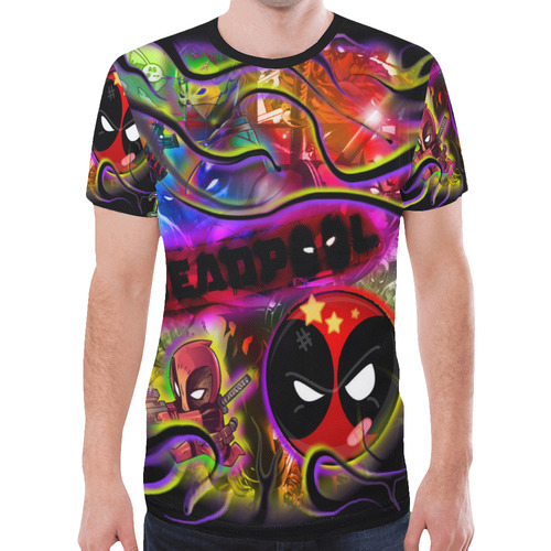Deadpool By TheONE Savior @ ImpossABLE Endeavors New All Over Print T-shirt for Men (Model T45)
