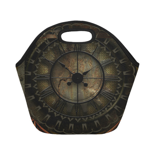 Steampunk, clockswork Neoprene Lunch Bag/Small (Model 1669)