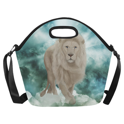 The white lion in the universe Neoprene Lunch Bag/Large (Model 1669)