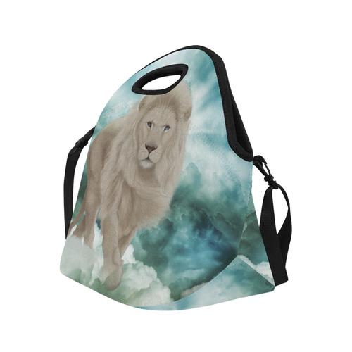 The white lion in the universe Neoprene Lunch Bag/Large (Model 1669)