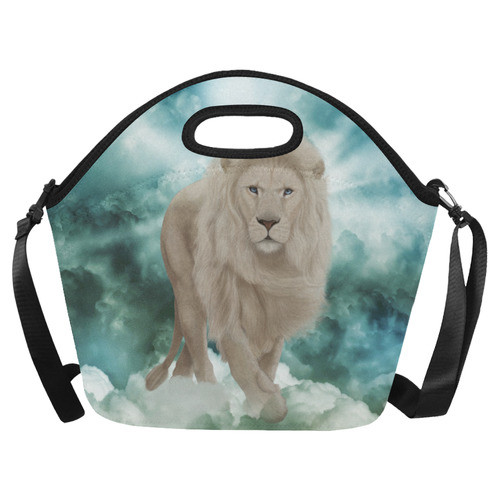 The white lion in the universe Neoprene Lunch Bag/Large (Model 1669)