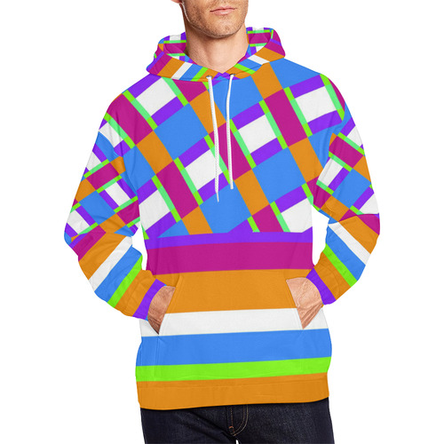 1278 All Over Print Hoodie for Men/Large Size (USA Size) (Model H13)