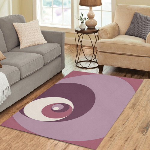 Fibonacci rose 2 Area Rug 5'3''x4'