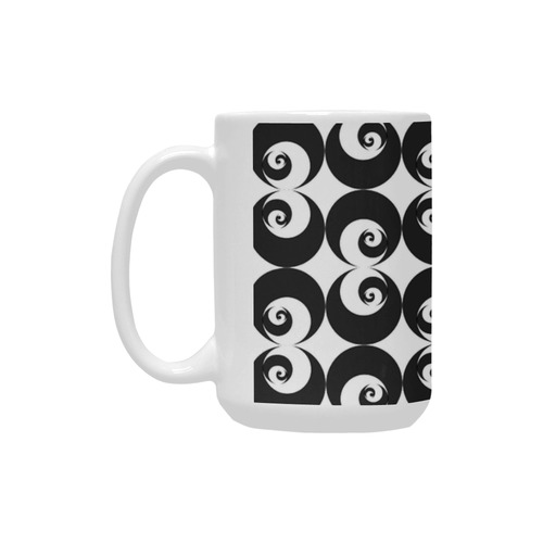 Fibonacci rose pattern 6 Custom Ceramic Mug (15OZ)